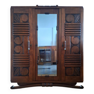 Armoire art déco, meuble dressing ancien