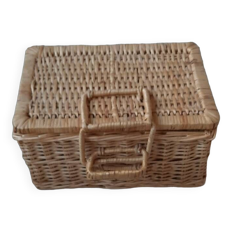 Wicker suitcase