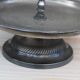 Two-tier silver-plated metal serving stand – Vintage style