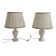 Pair of vintage 1970s alabaster table lamps