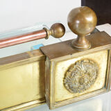 Bar, bronze fireplace front
