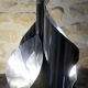 Suspension in chromed metal 3 lights 70s