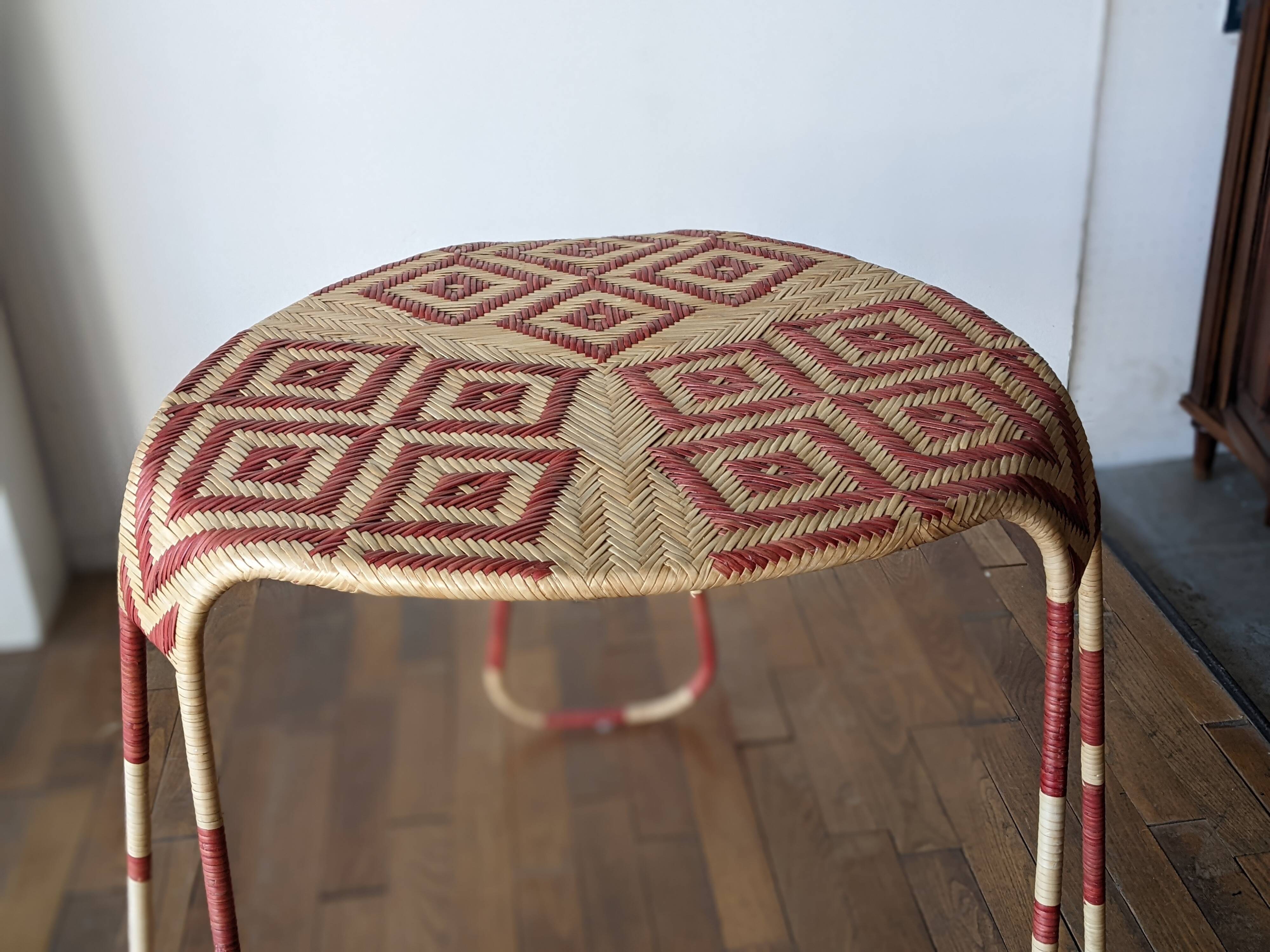 Rattan table model Flo by Patricia Urquiola