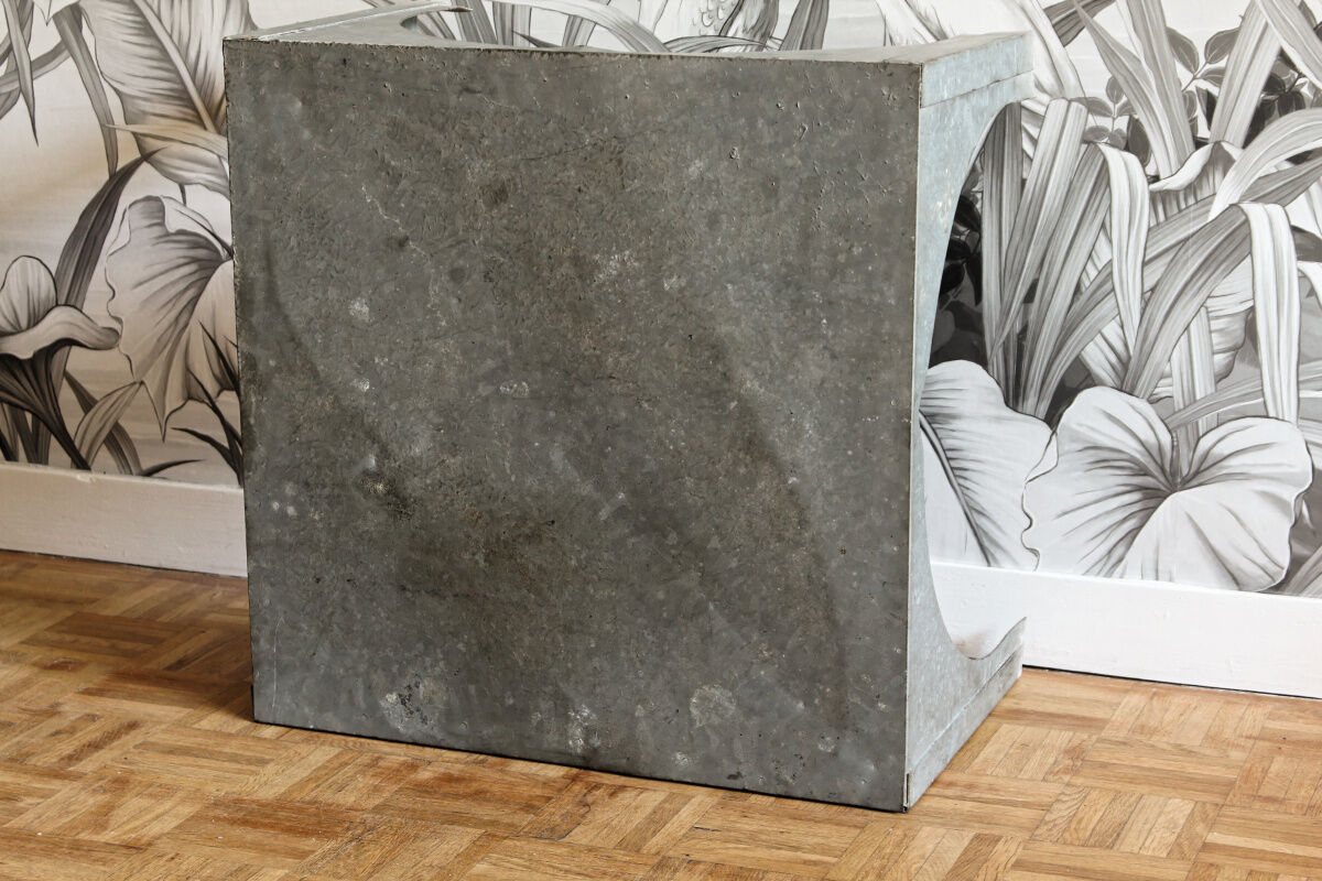 Sheet metal coffee table