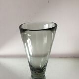 Asymmetrical Holmegaard vase by Per Lutken