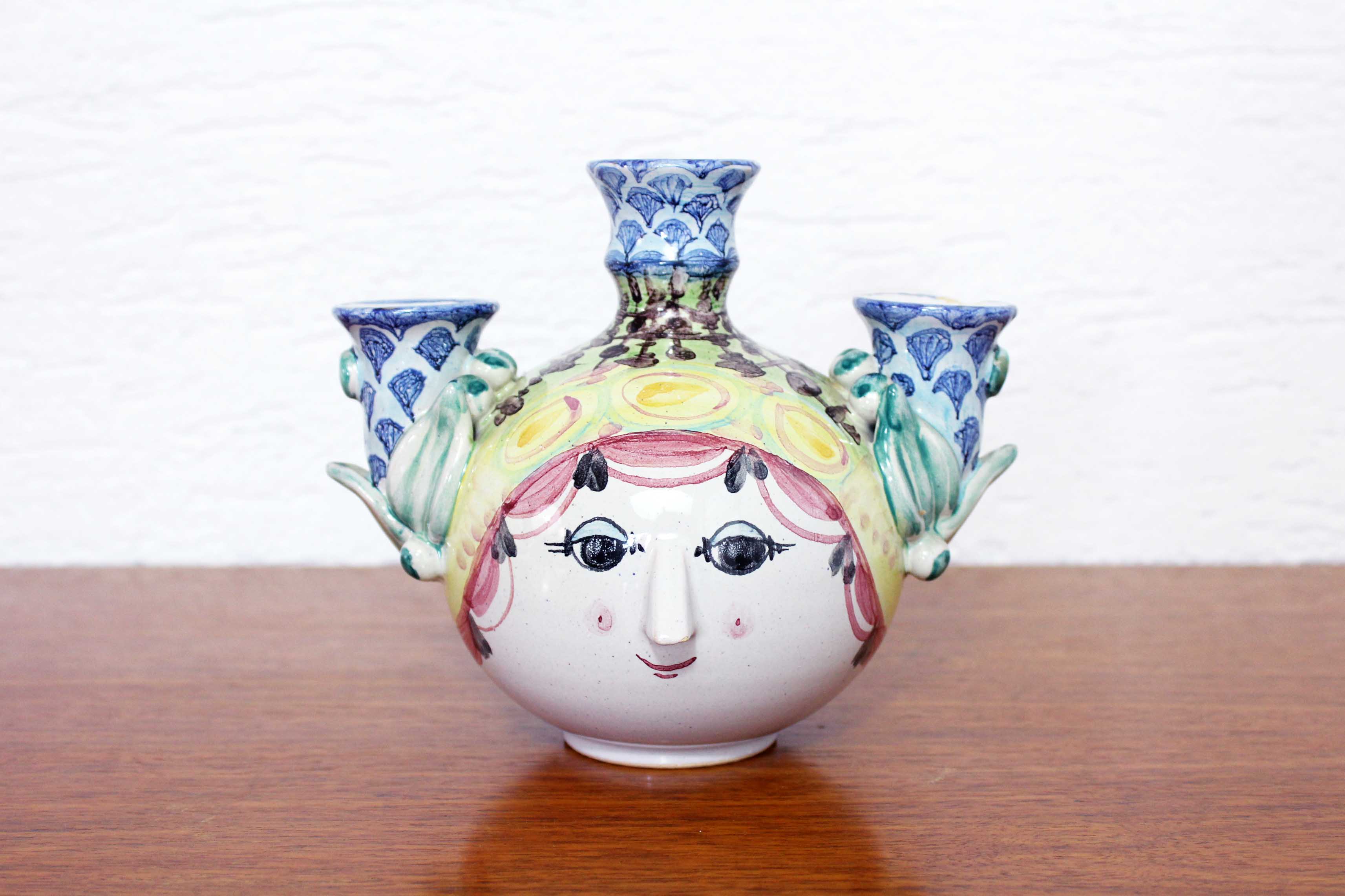 Candlestick and soliflore by Bjorn Wiinblad