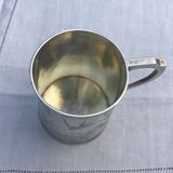 Chopped silver metal chiseled