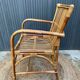 Fauteuil bambou et rotin vintage années 60