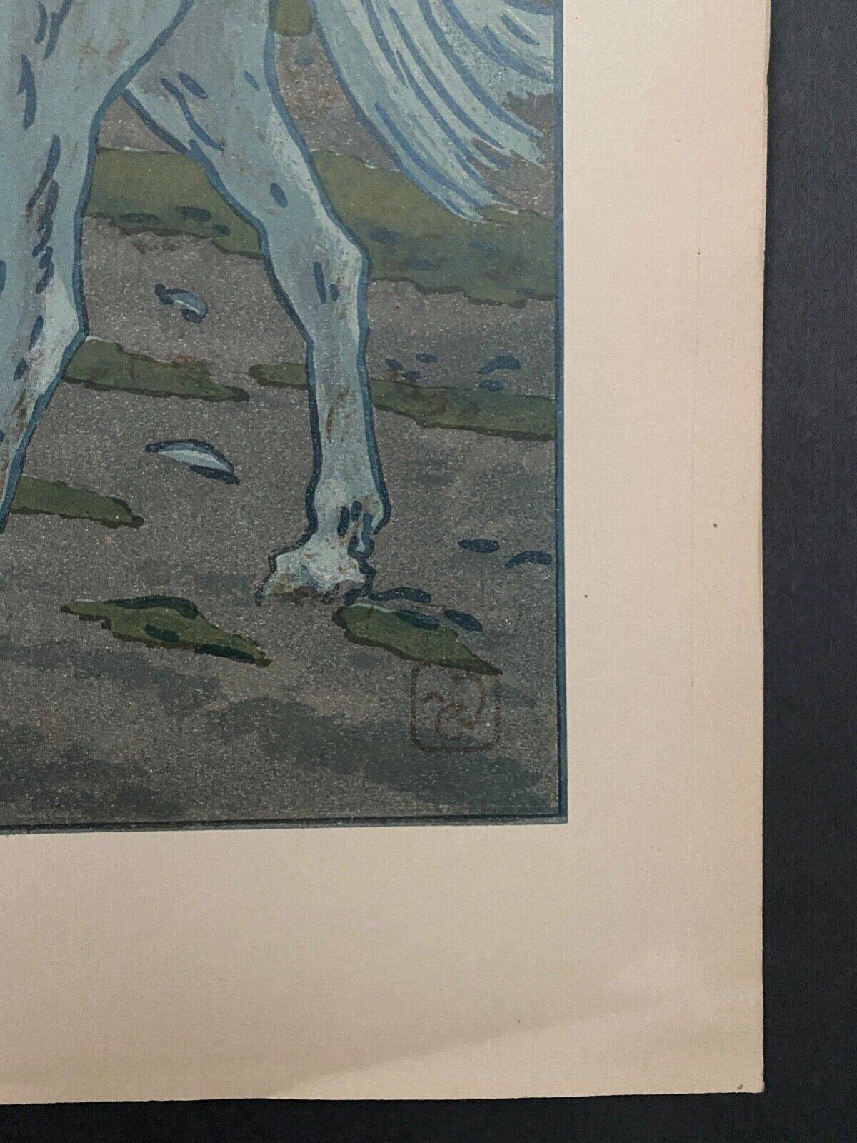 Lithograph by Henri Rivière Le Crépuscule
