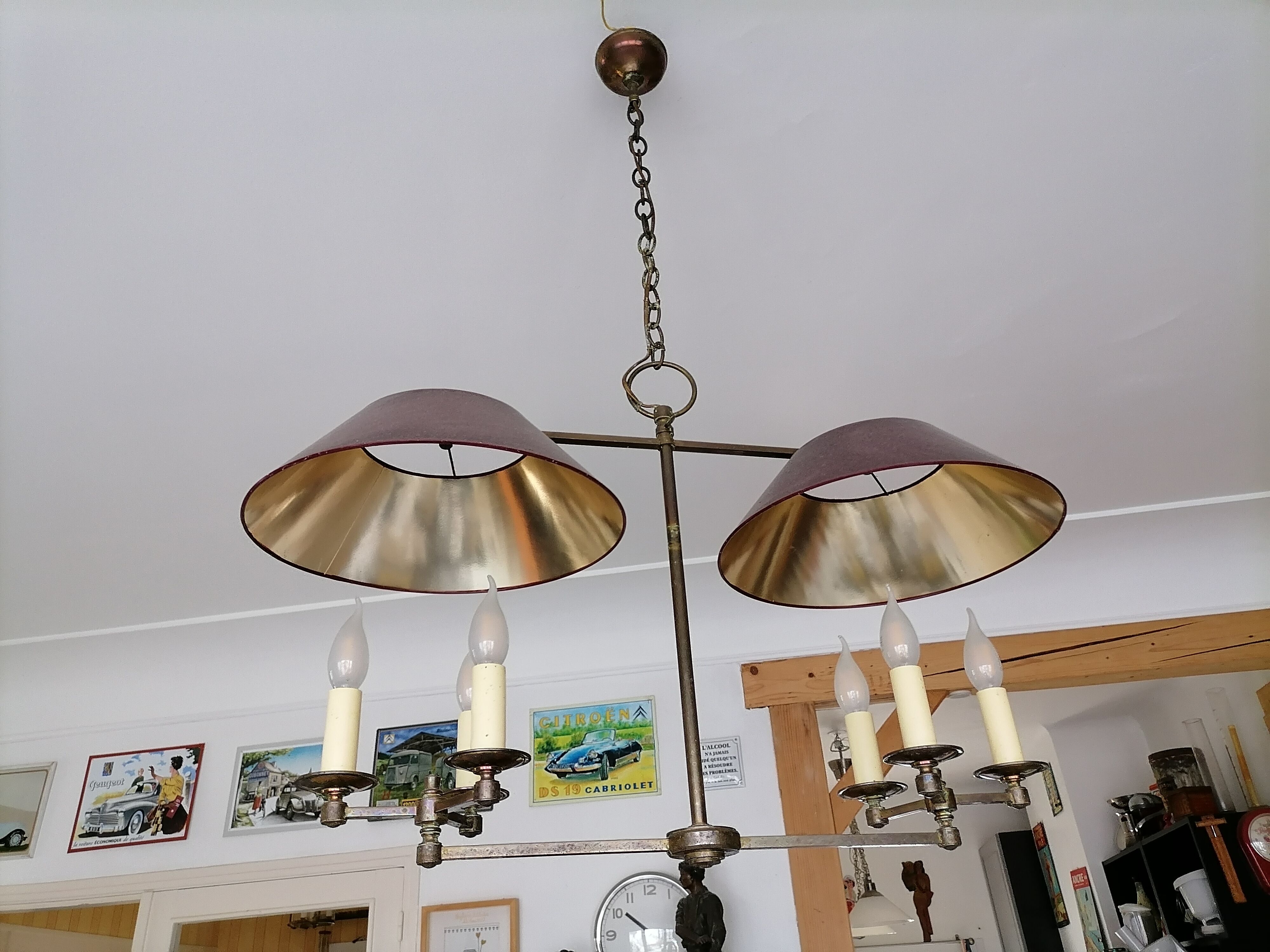Lustre billard double