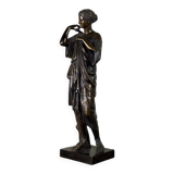 Diane de Gabies, bronze after the antique, brown patina, 19th century