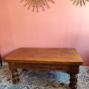Solid wood coffee table