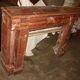 Fireplace columns in red marble of Languedoc and dating from the end of the XIX century