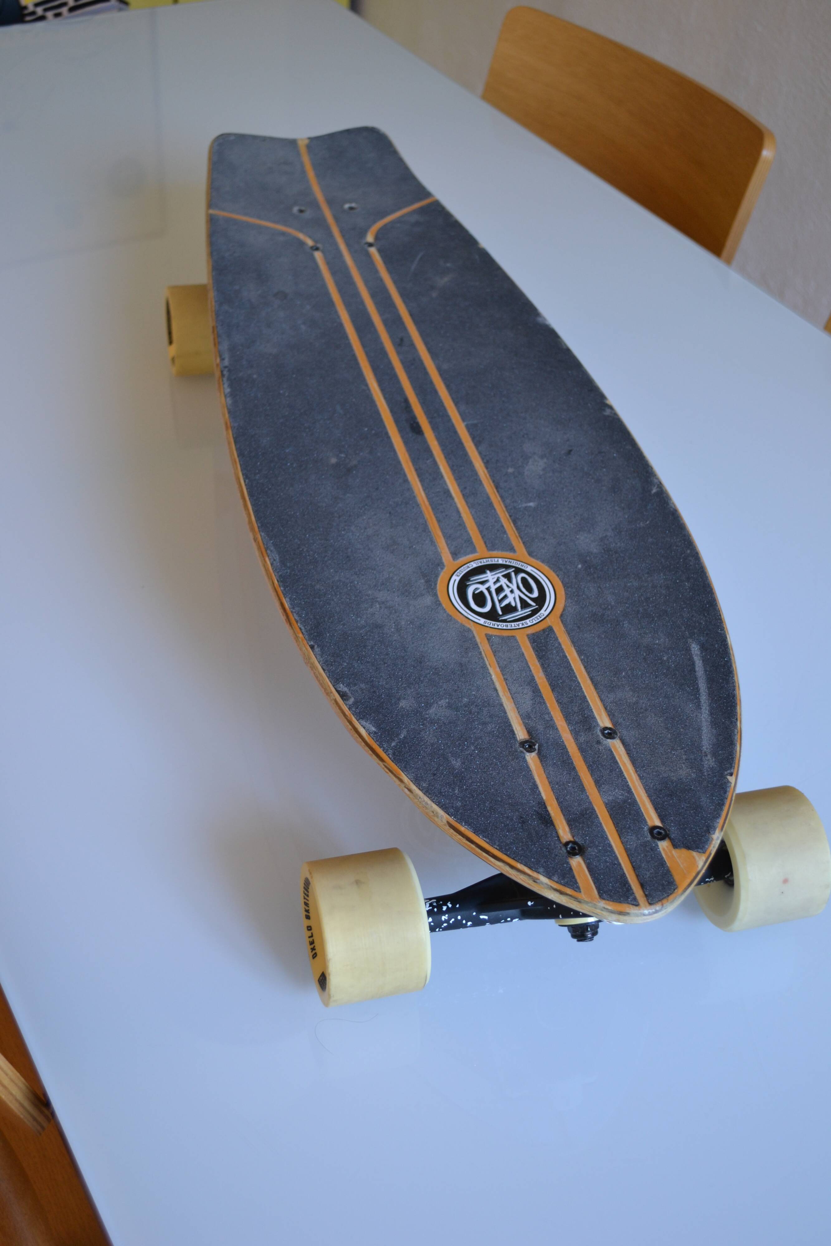 skateboard skate longboard fishtail cruiser oxelo old school style