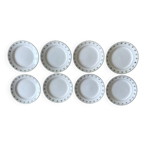 8 assiettes plates anciennes