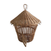 Cage à oiseaux en rotin