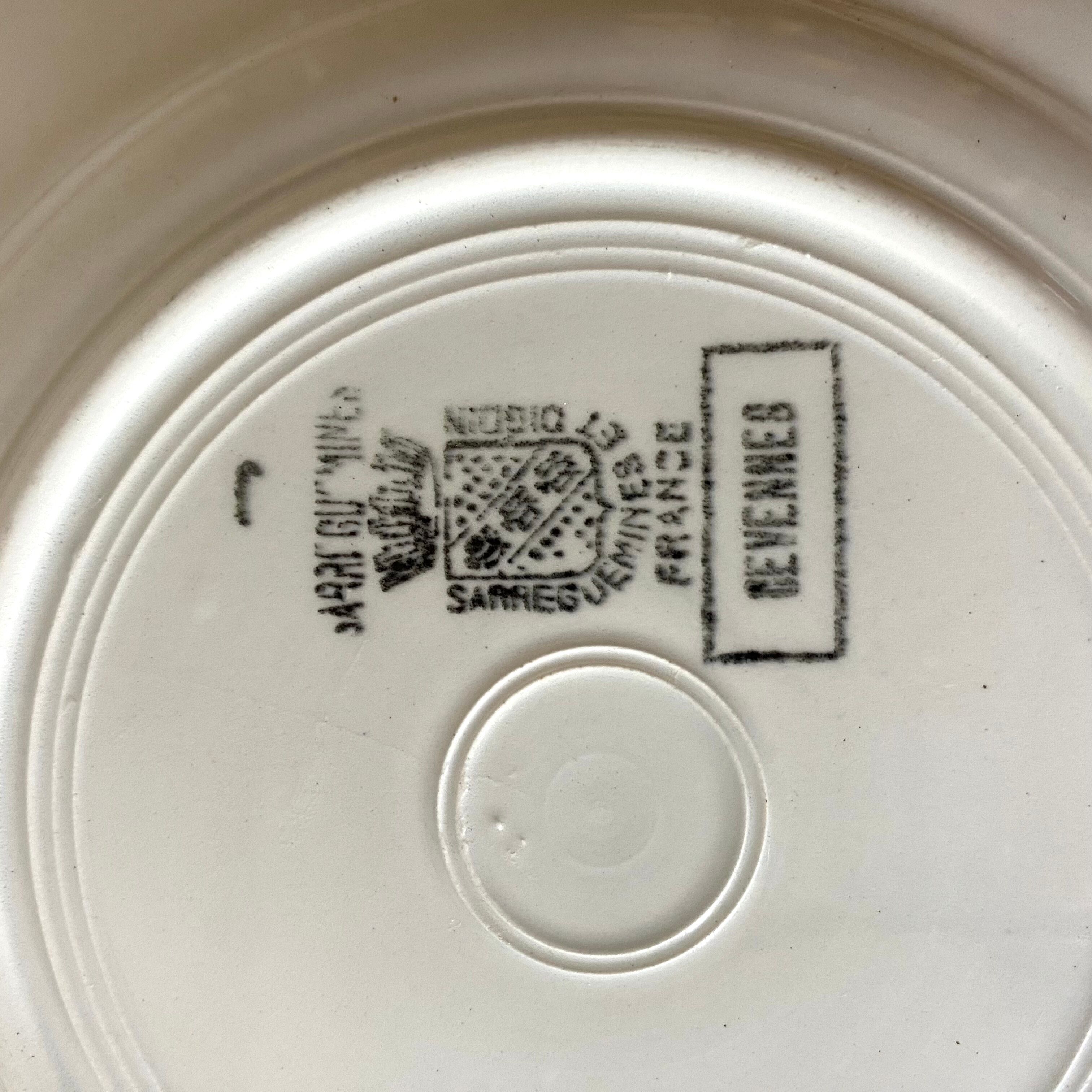 Digoin Cévennes dessert plates