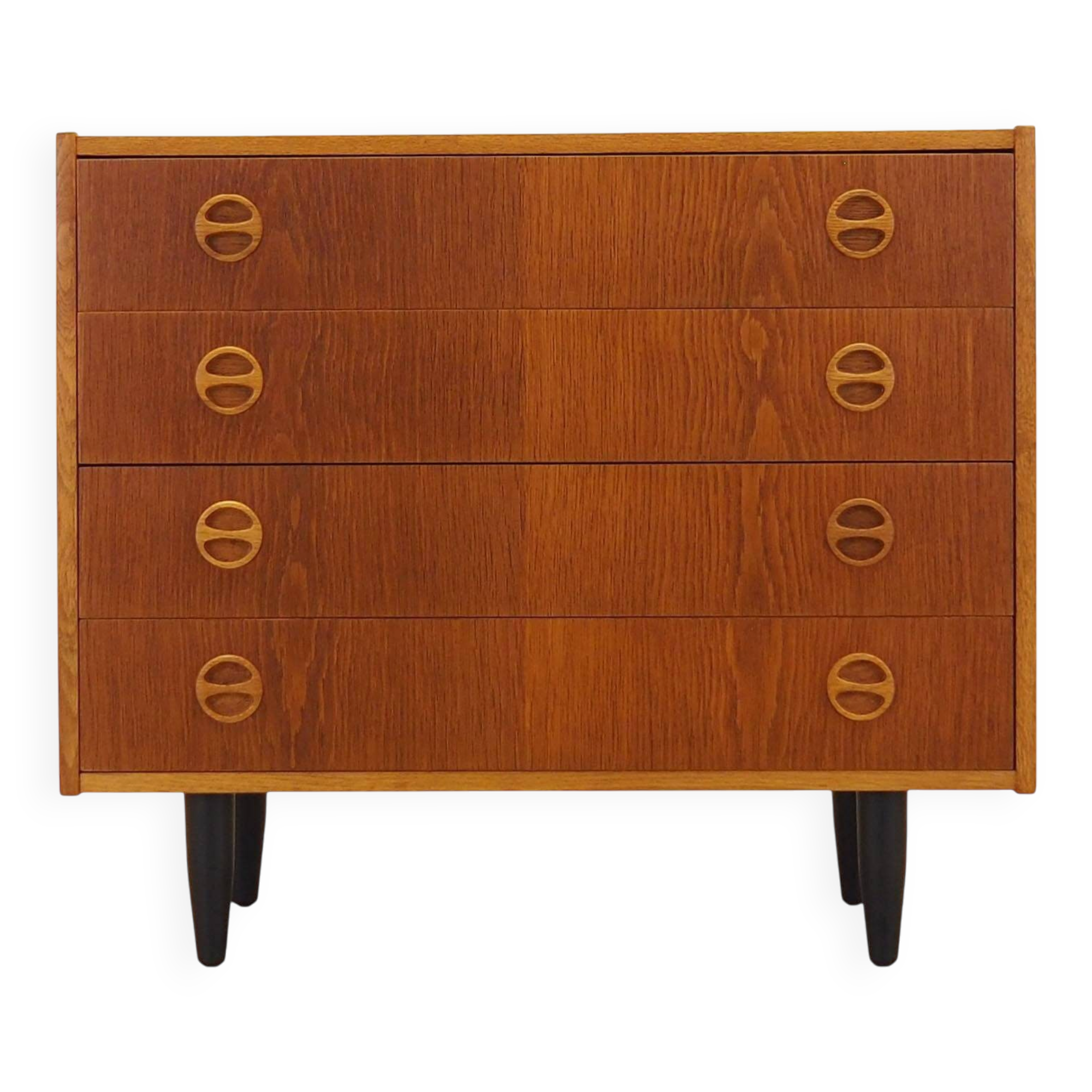 Commode en frêne des années 1970 avec des poignées distinctives, Danemark