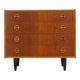 Commode en frêne des années 1970 avec des poignées distinctives, Danemark