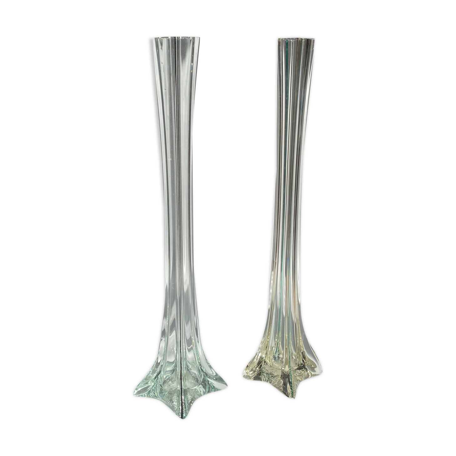 Lot of 2 soliflore vases