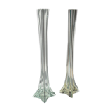 Lot of 2 soliflore vases