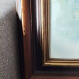 Antique oil painting by Naval A. Simpson.