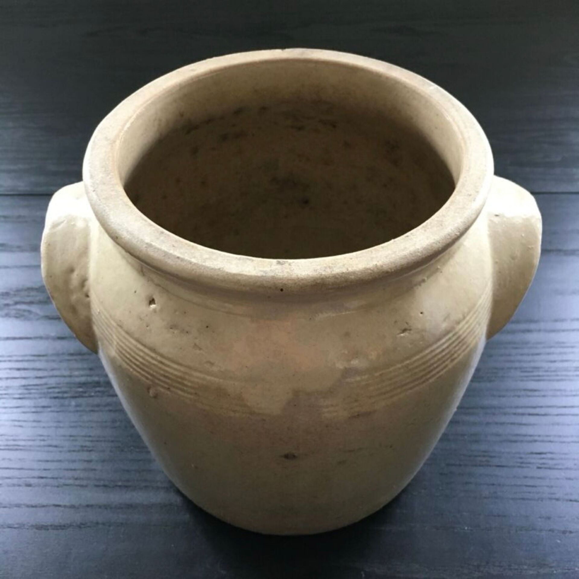Pot à confit en grès naturel