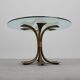 Hammered Bronze Table by Luciano Frigerio for Frigerio di Desio, Italy ca.