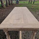 Solid oak farm table