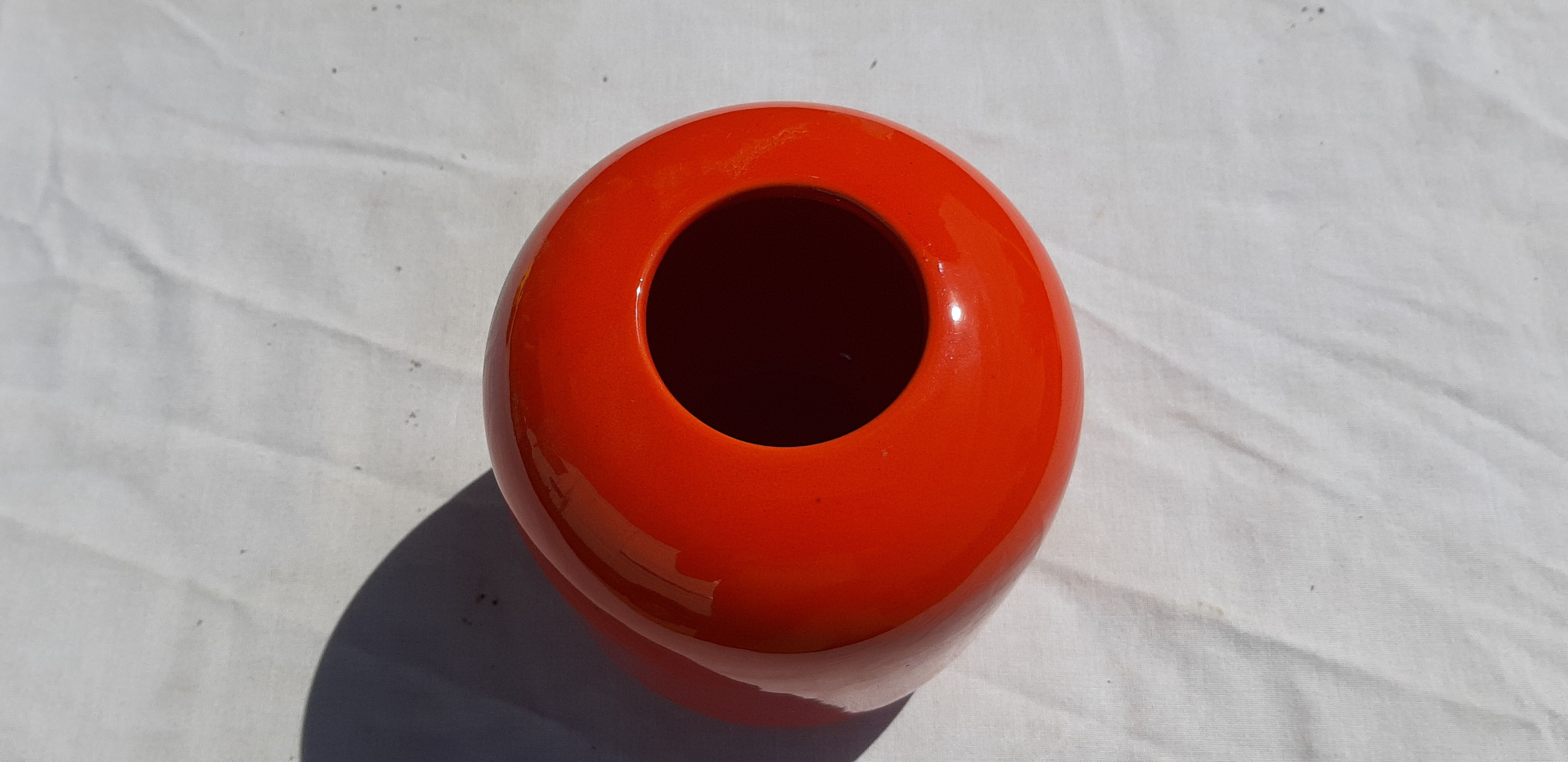 Vintage Vase in Faience by Franco Pozzi