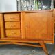 Enfilade 50s golden oak compass feet