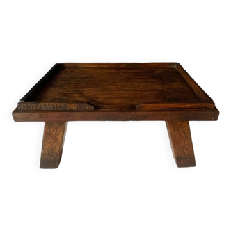 Small old Asian wooden prayer table, early 20th century