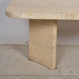 Travertine coffee table