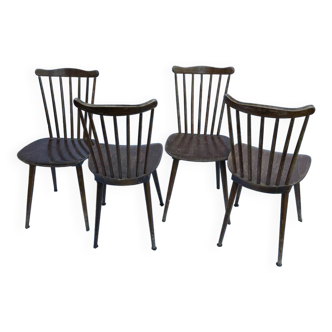 Ensemble de 4 chaises type Menuet Baumann