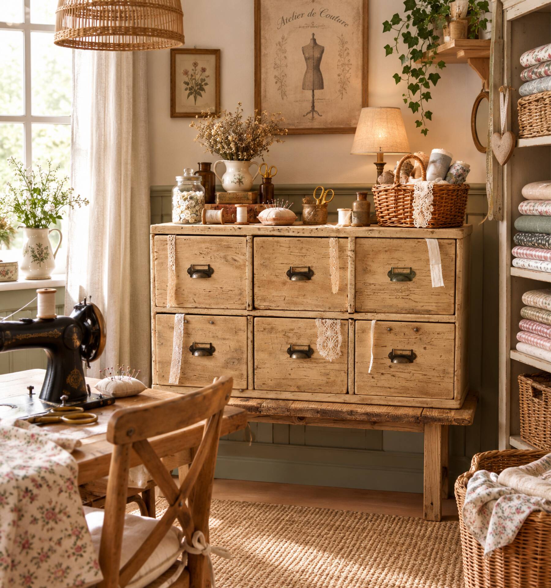 Workshop cabinet with drawers