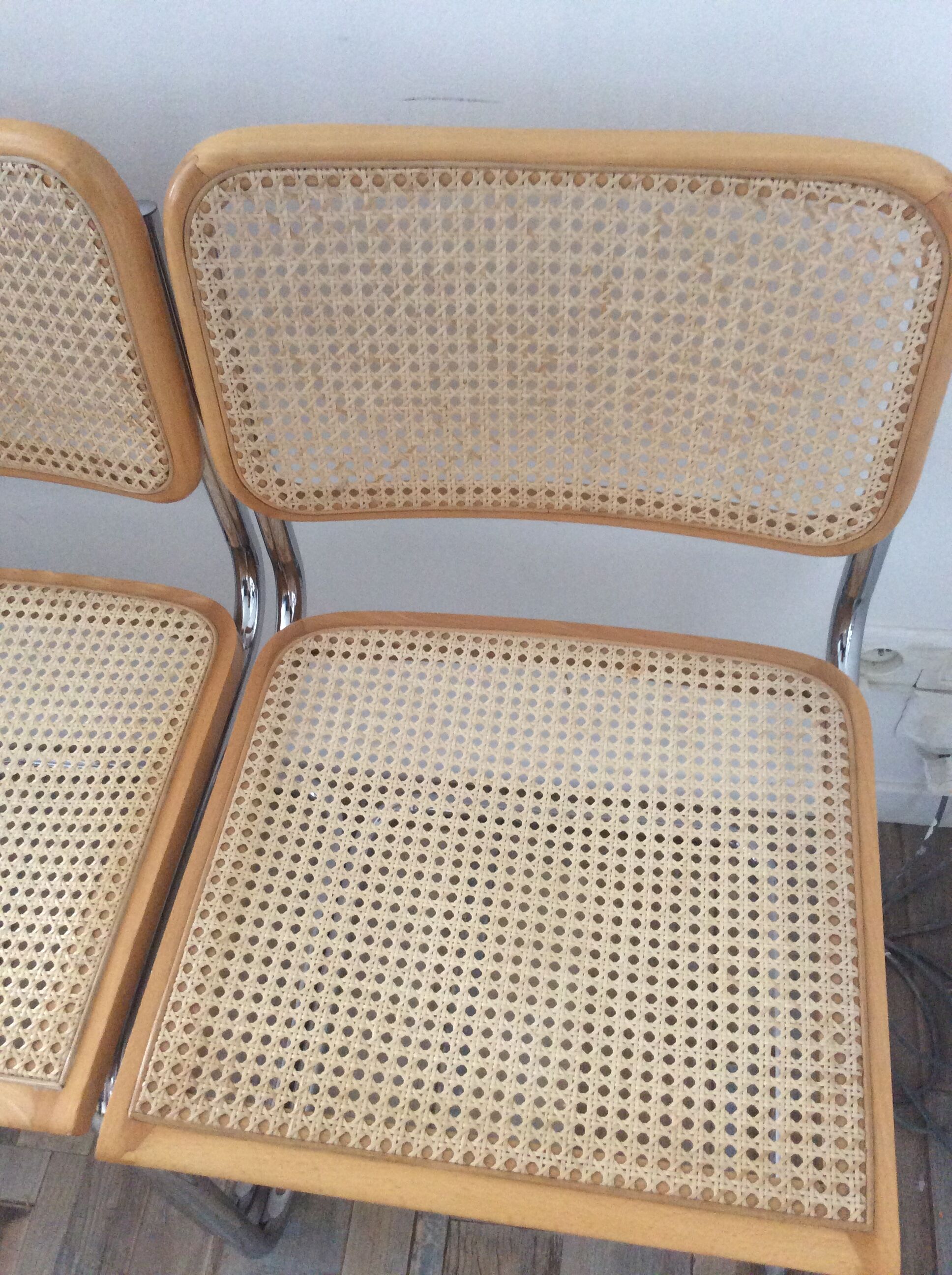 Série de 4 chaises Marcel Breuer Cesca B32