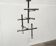Minimalist chrome ceiling lamp from the mid-century space age by Temde, Switzerland, 1960s.