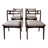 4 Scandinavian teak chairs Samcom Andersen Johannes