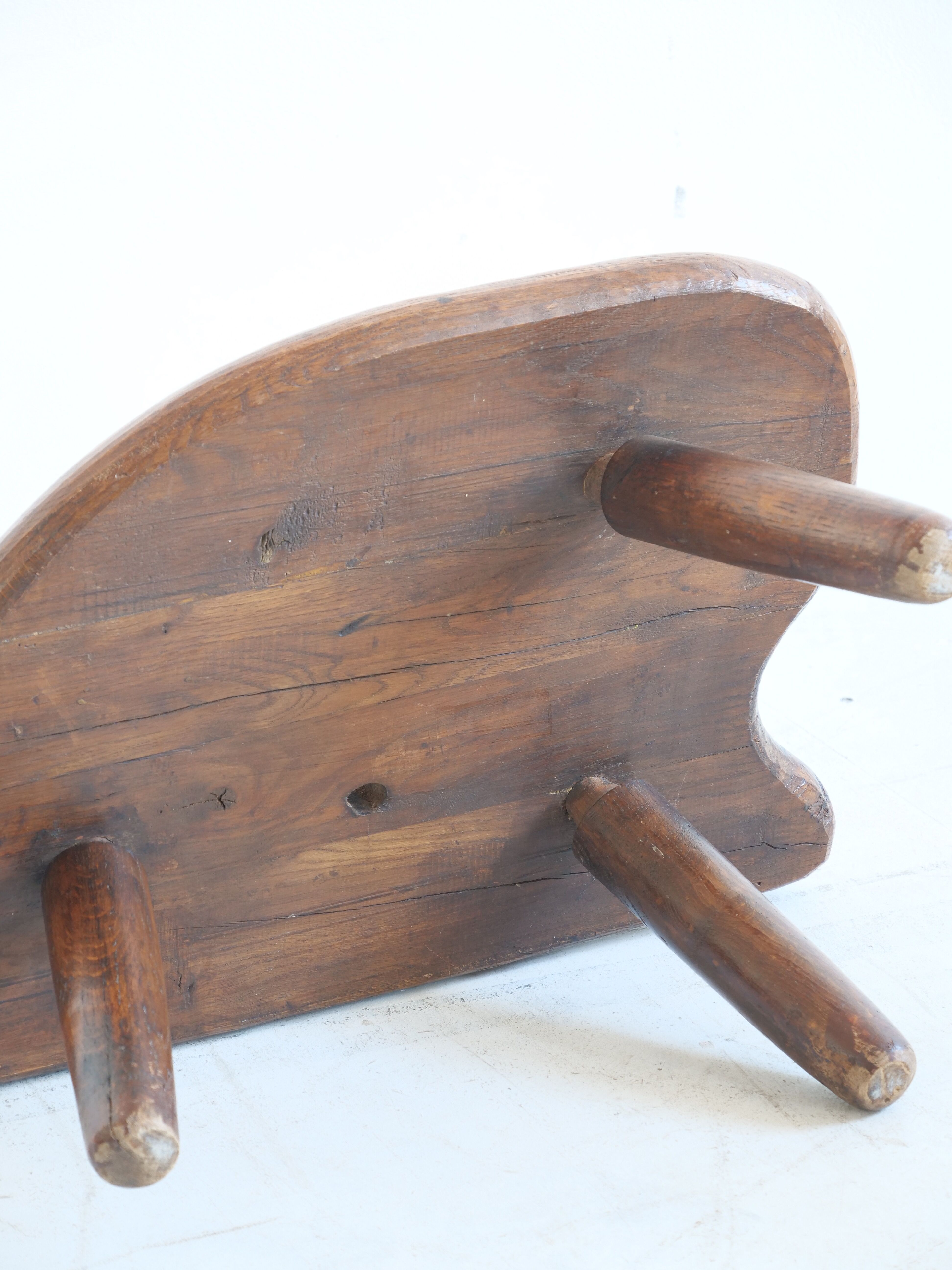 Wooden free-form coffee table