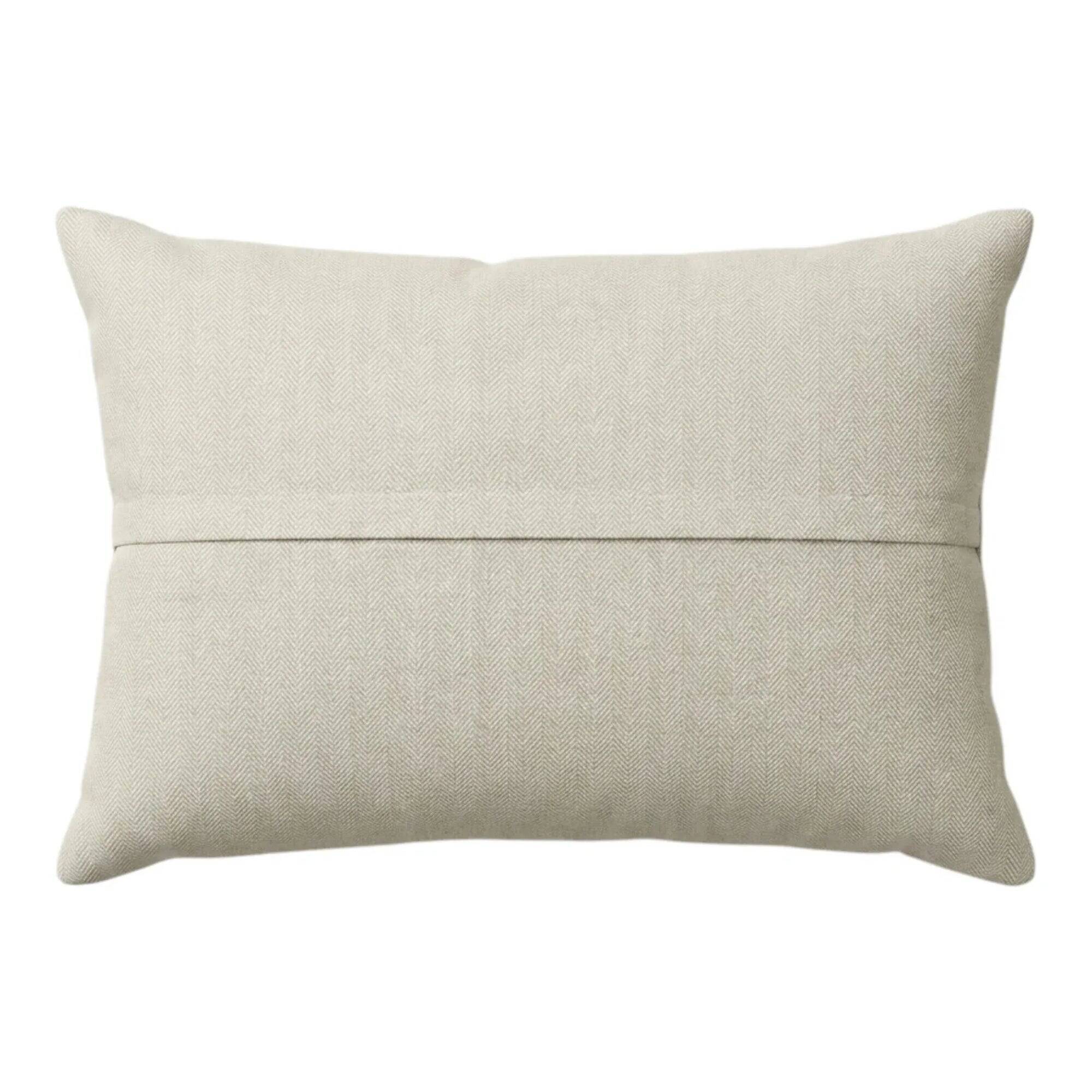 Housse de coussin brodée vintage 41x61 cm