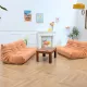 Togo apricot 2-seater and 3-seater sofa set Ligne Roset