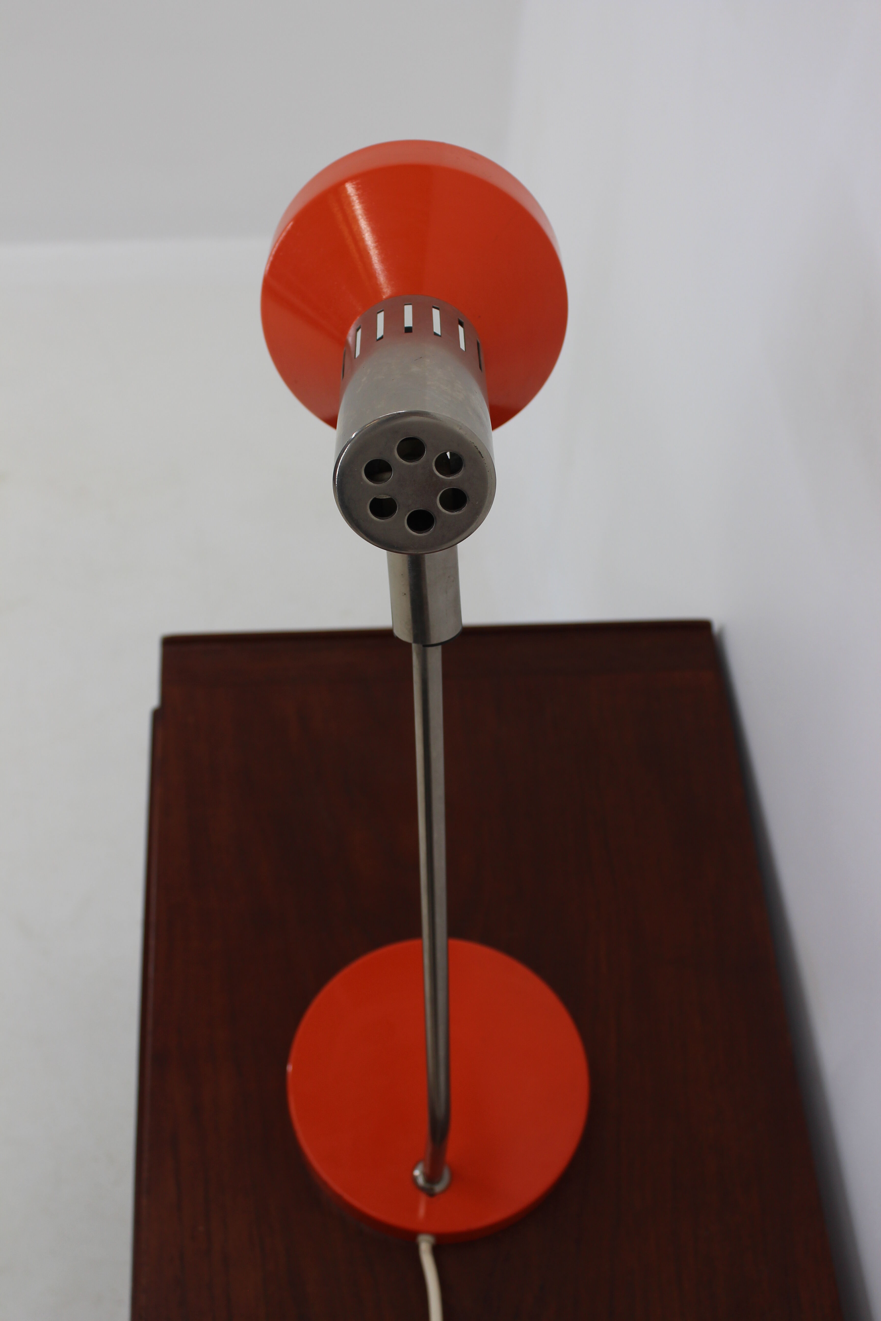 Mid-century orange table lamp, Gemany, 1970´s.