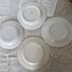 4 vintage mismatched flat plates in blue and white earthenware porcelain - Lot Emma