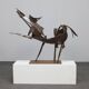 Iron horse sculpture by Raphael Saintenoy, Europe 1960s