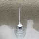 Old molded glass suspension form geometrical 70s decoration #3