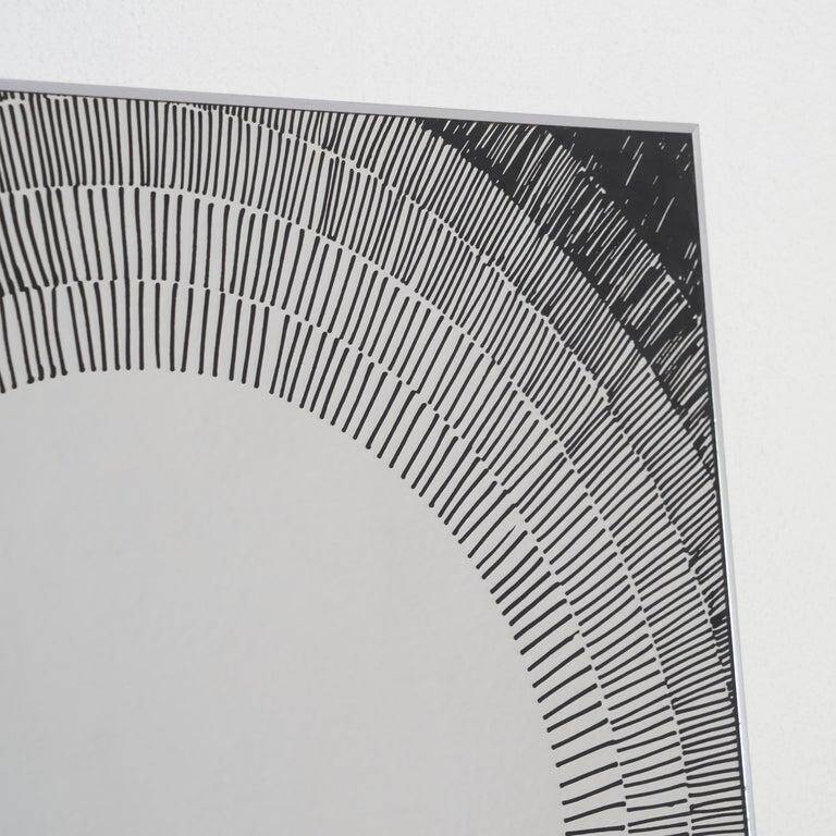Deknudt mirror from the 1980s, postmodern design.