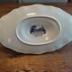 Saaucière porcelain Sarreguemines old romantic décor blue