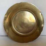Brass flower patterned catchall tray