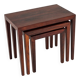 Tables gigognes en palissandre par Severin Hansen, Haslev Møbelsnedker Danemark années 60.
