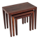 Tables gigognes en palissandre par Severin Hansen, Haslev Møbelsnedker Danemark années 60.